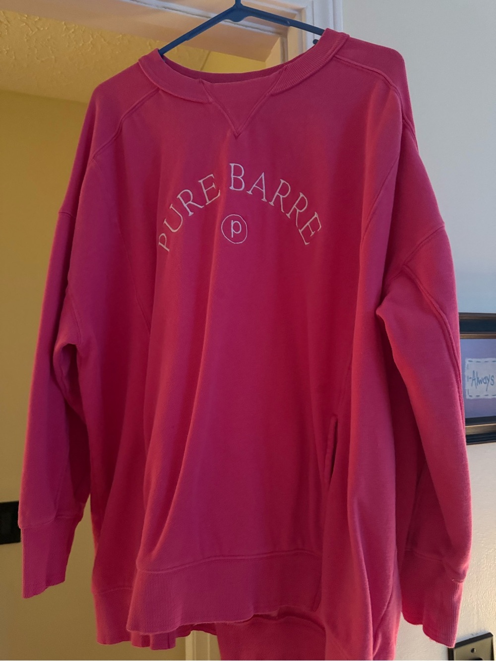 FP Movement by Free People Pure Barre Pullover Sweatshirt in Berry Pink